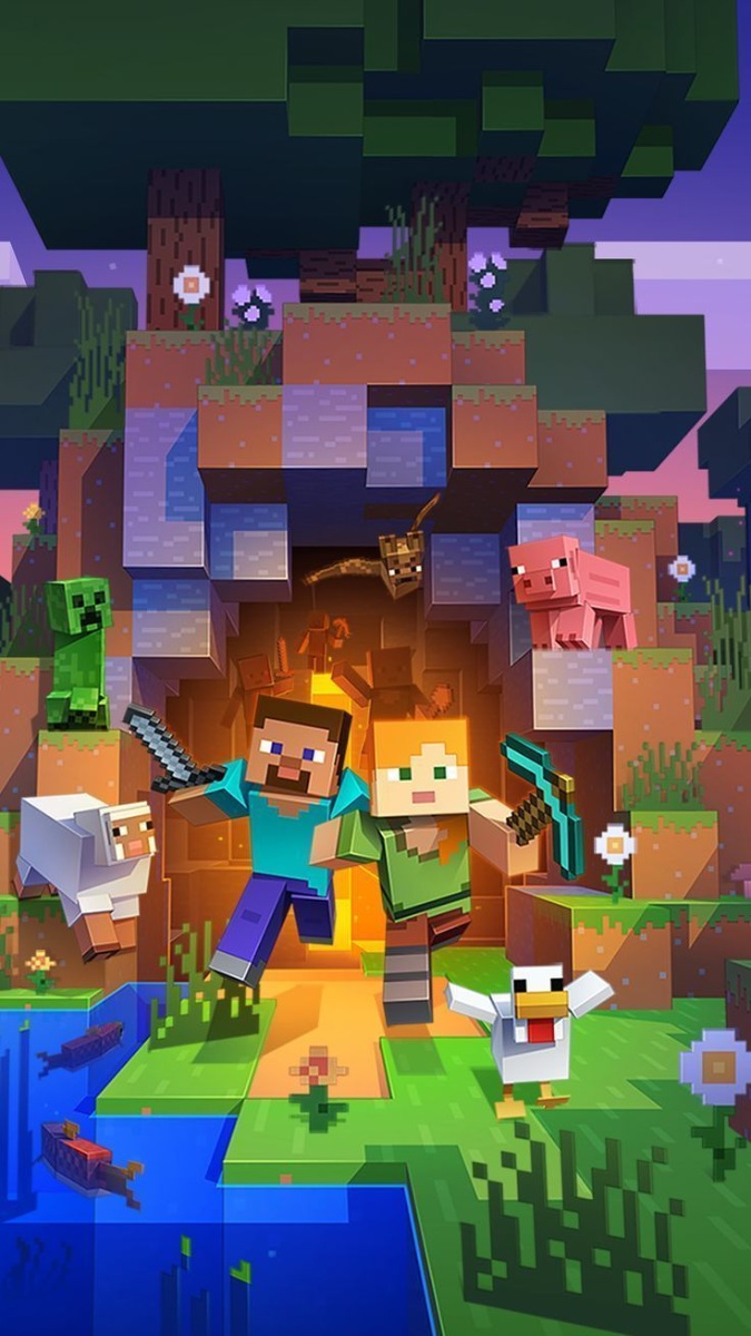 Hình nền Minecraft 4k cho điện thoại sắc nét 