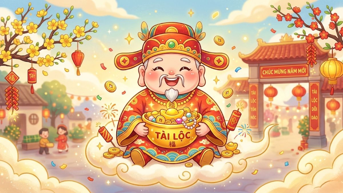 Hình ảnh Ông Thần Tài đầy tài lộc