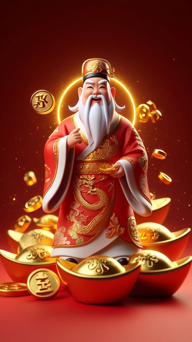 Hình nền Ông Thần Tài cầu tiền tài