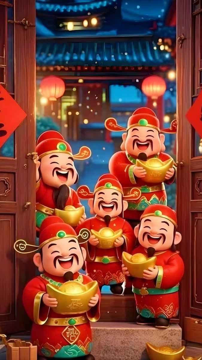 Hình nền Ông Thần Tài may mắn đẹp