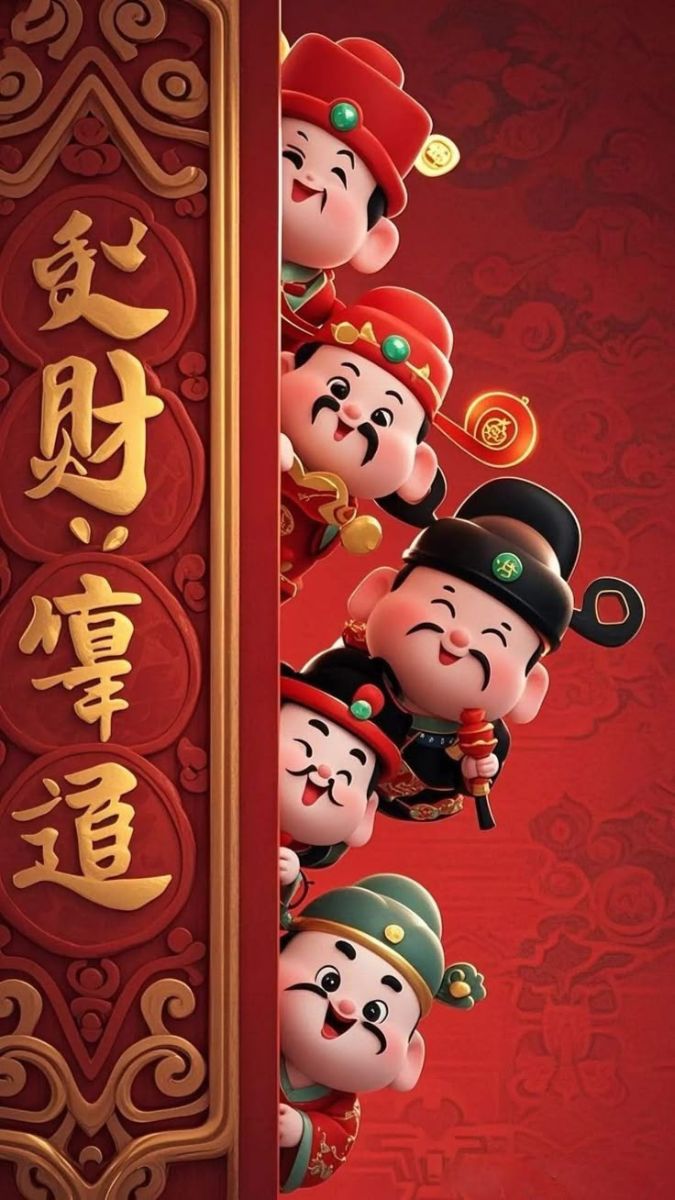 Hình nền Ông Thần Tài đáng yêu, thú vị