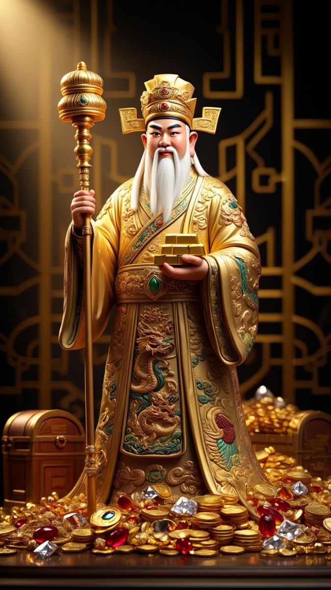 Hình nền Ông Thần Tài 3D