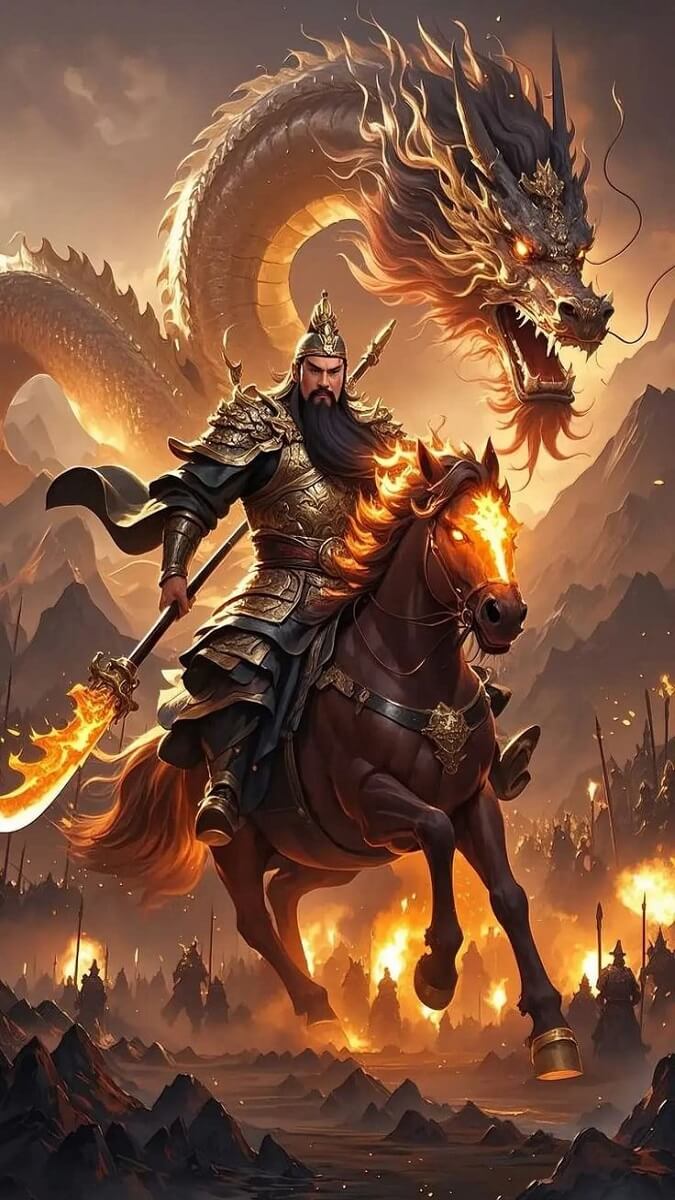 Hình nền Quan Công 4K cho điện thoại