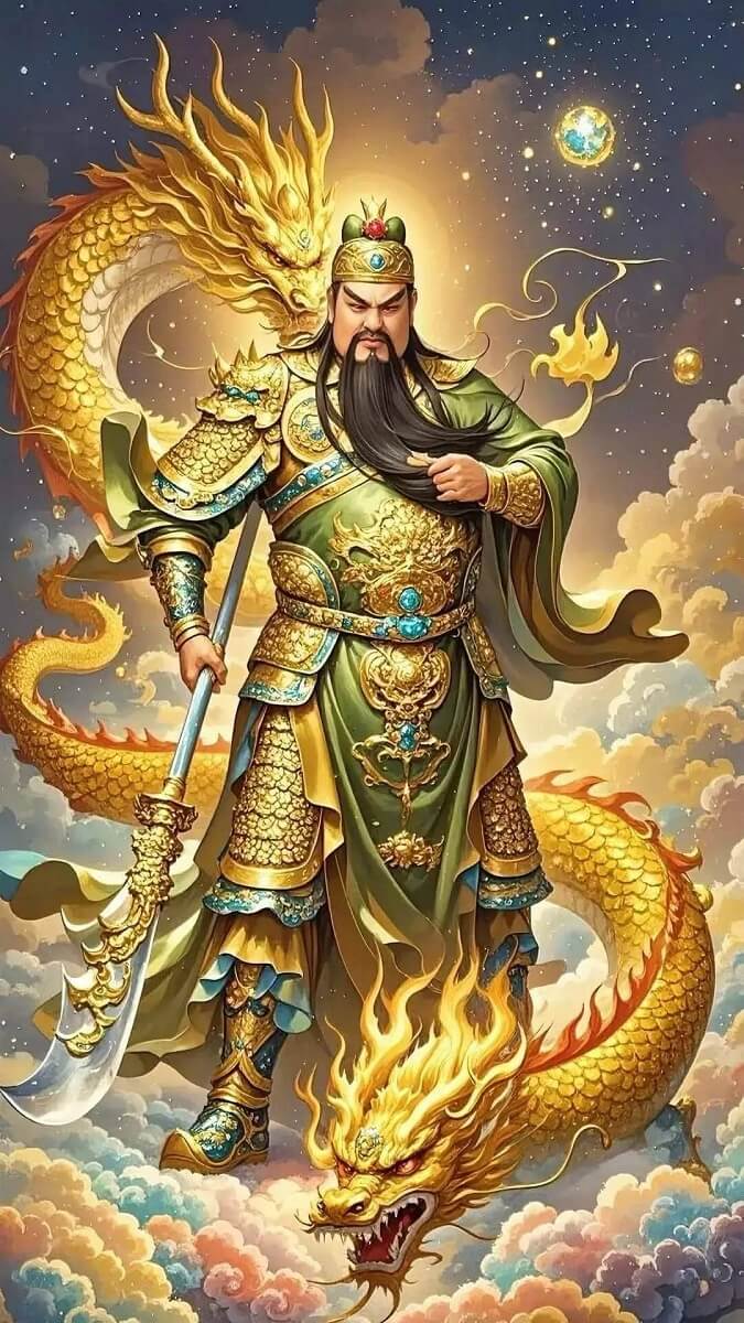 Hình nền Quan Công 4K may mắn