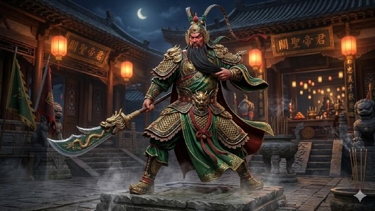 Hình nền Quan Công 3D chân thực