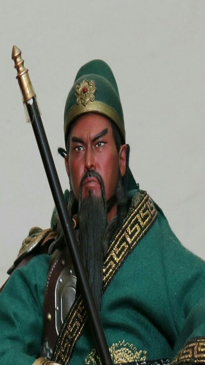 Hình nền Quan Công mở mắt suy tư