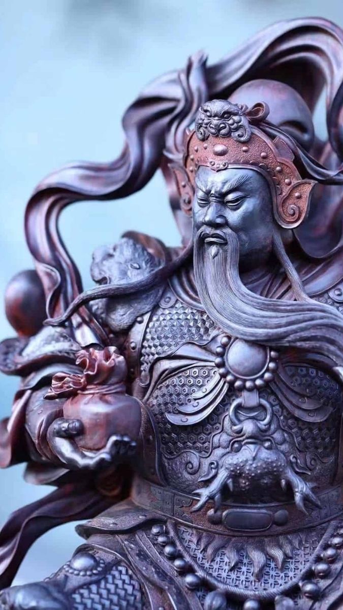 Hình nền Quan Công mở mắt đăm chiêu