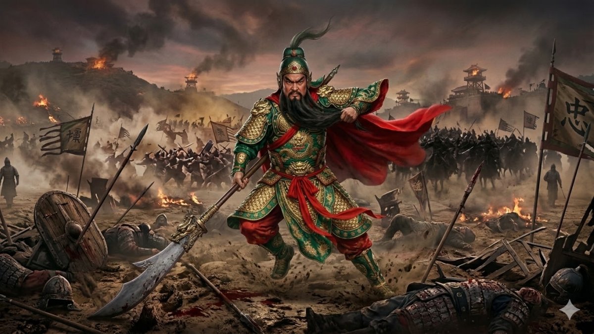 Hình nền Quan Công ngầu cho máy tính