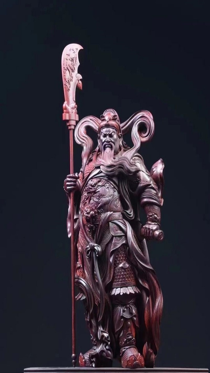 Hình nền Quan Công chống đao cực ngầu, cực chất