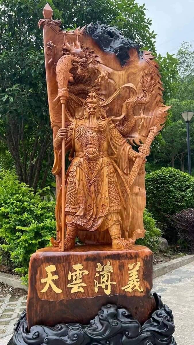 Hình nền Quan Công chống đao ngầu, dũng mãnh