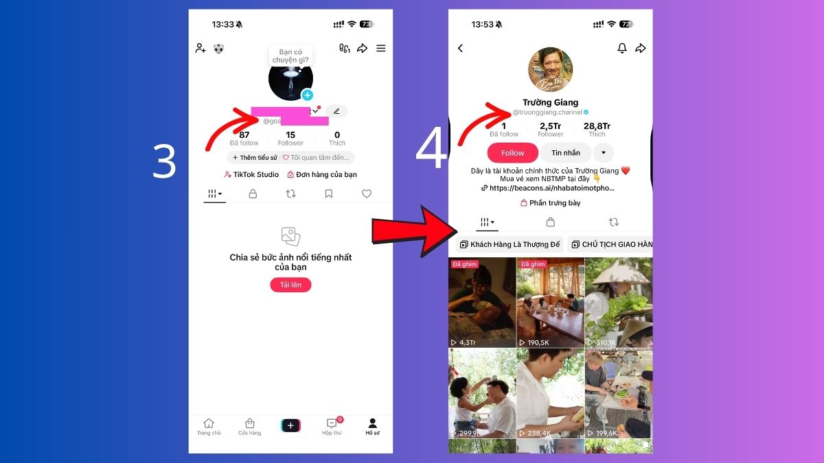 ID TikTok là gì? Các lấy TikTok ID trên điện thoại bước 3