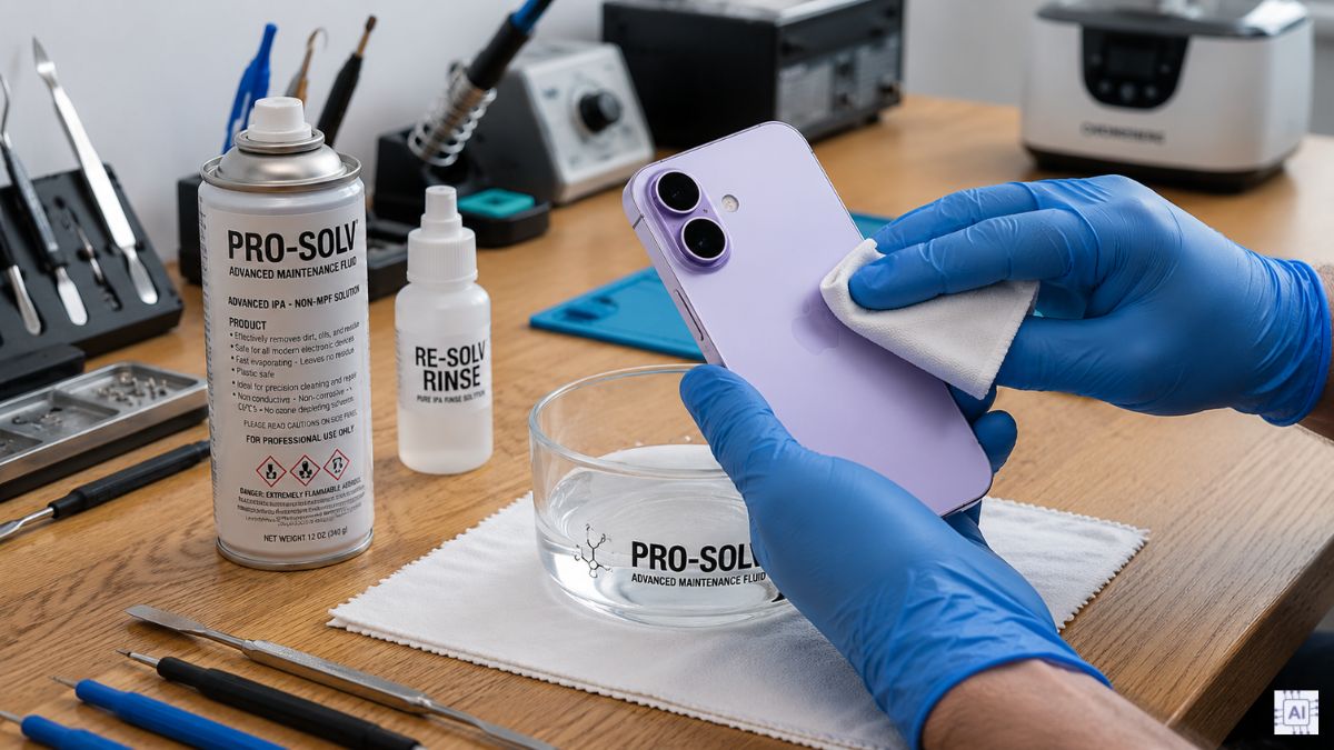Cách xử lý iPhone 17 bị phai màu bằng dung dịch vệ sinh