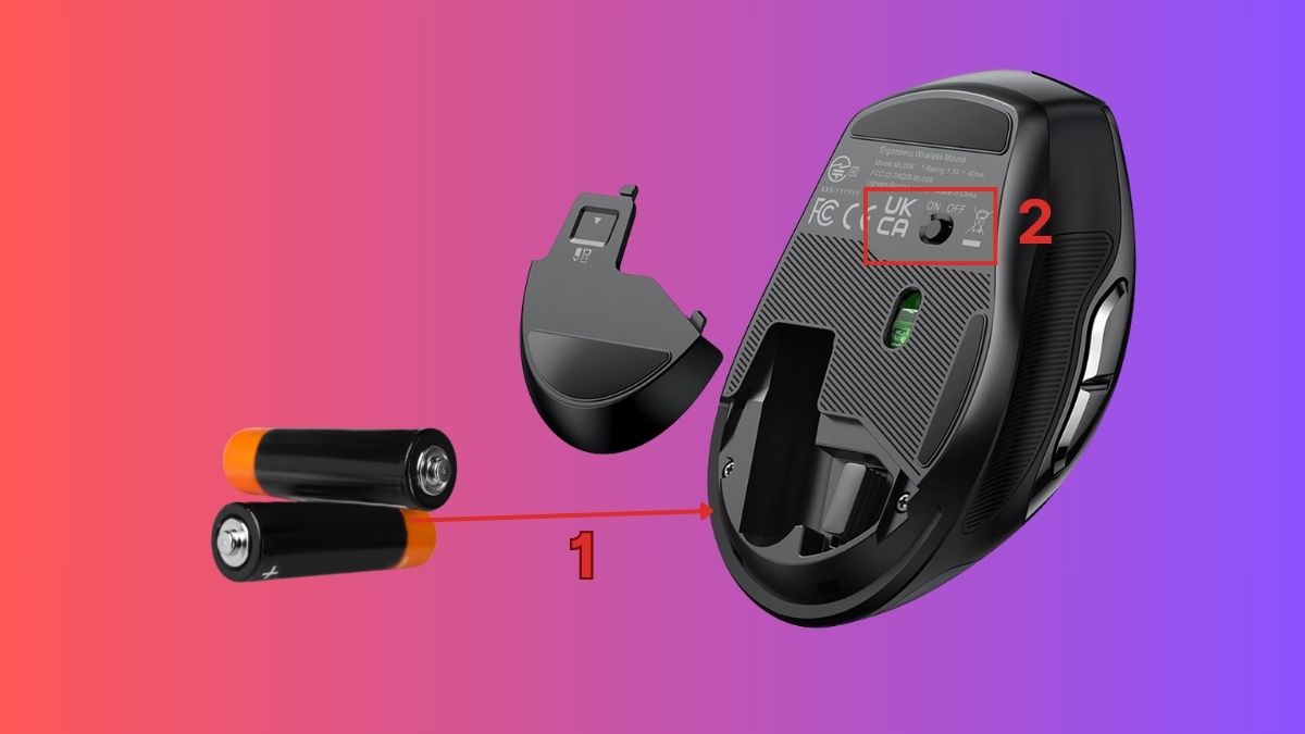 Cách kết nối Bluetooth chuột Ugreen với điện thoại, tablet bước 1