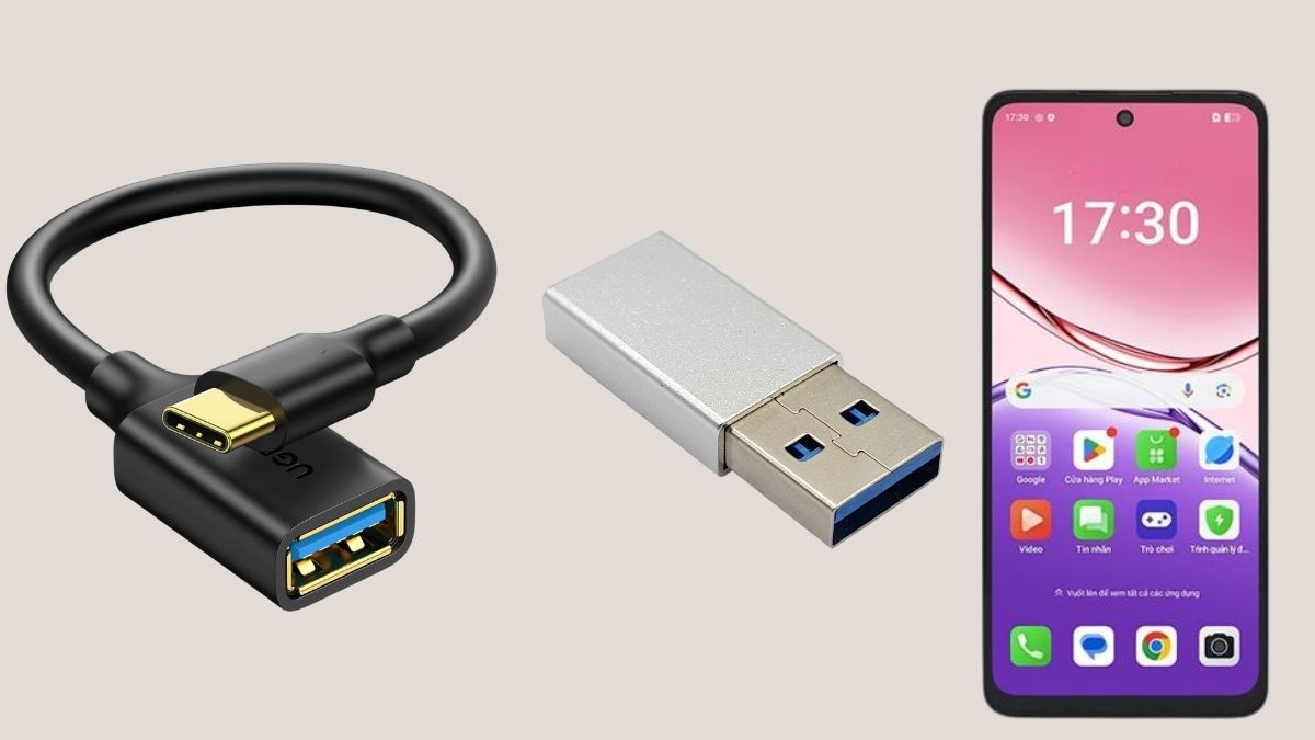 Cách kết nối OTG trên OPPO - Dụng cụ chuẩn bị