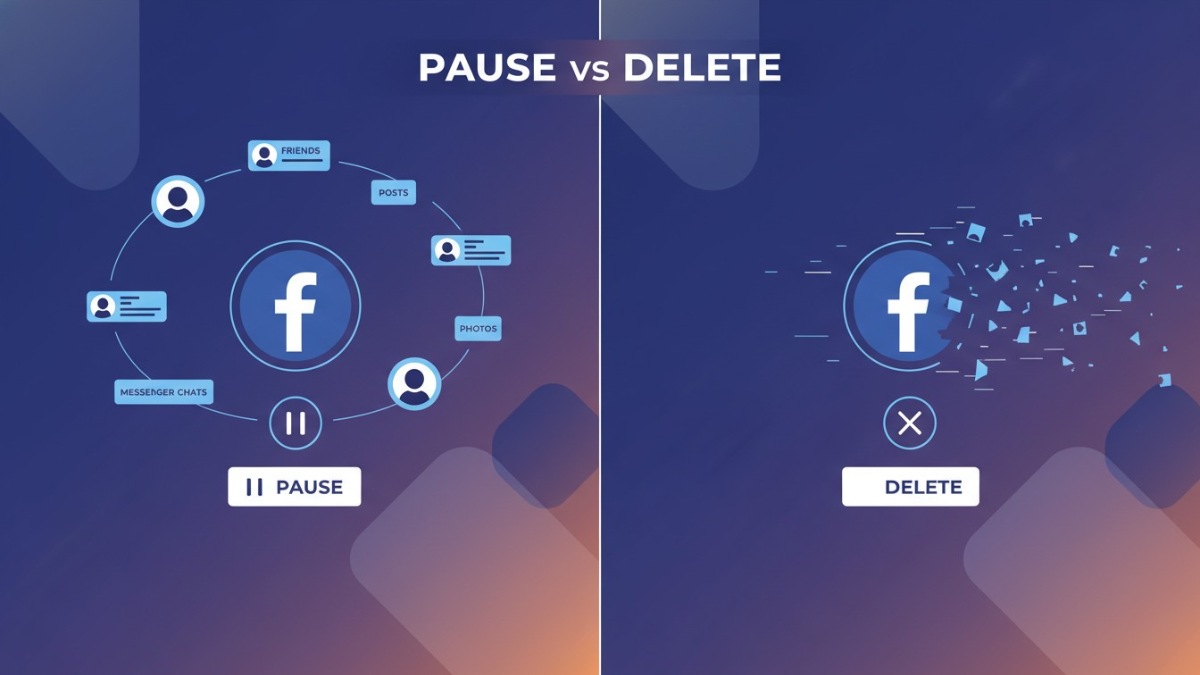 Phân biệt cách khóa Facebook tạm thời