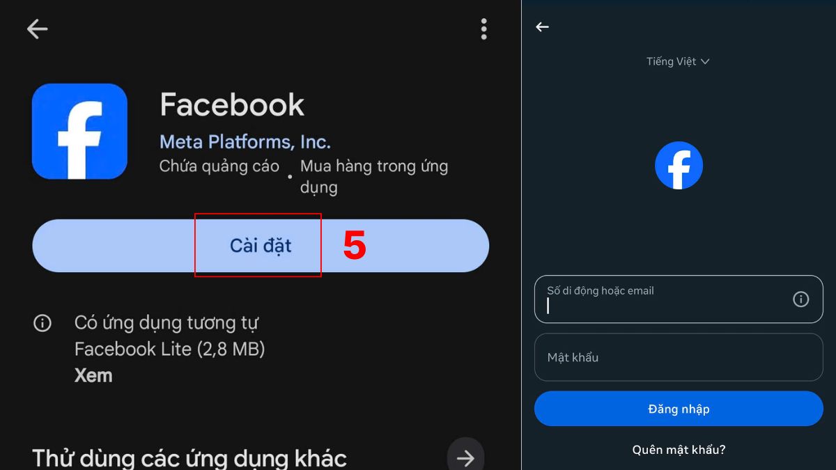 Khắc phục lỗi không đăng xuất được tài khoản Facebook - Cài lại Facebook