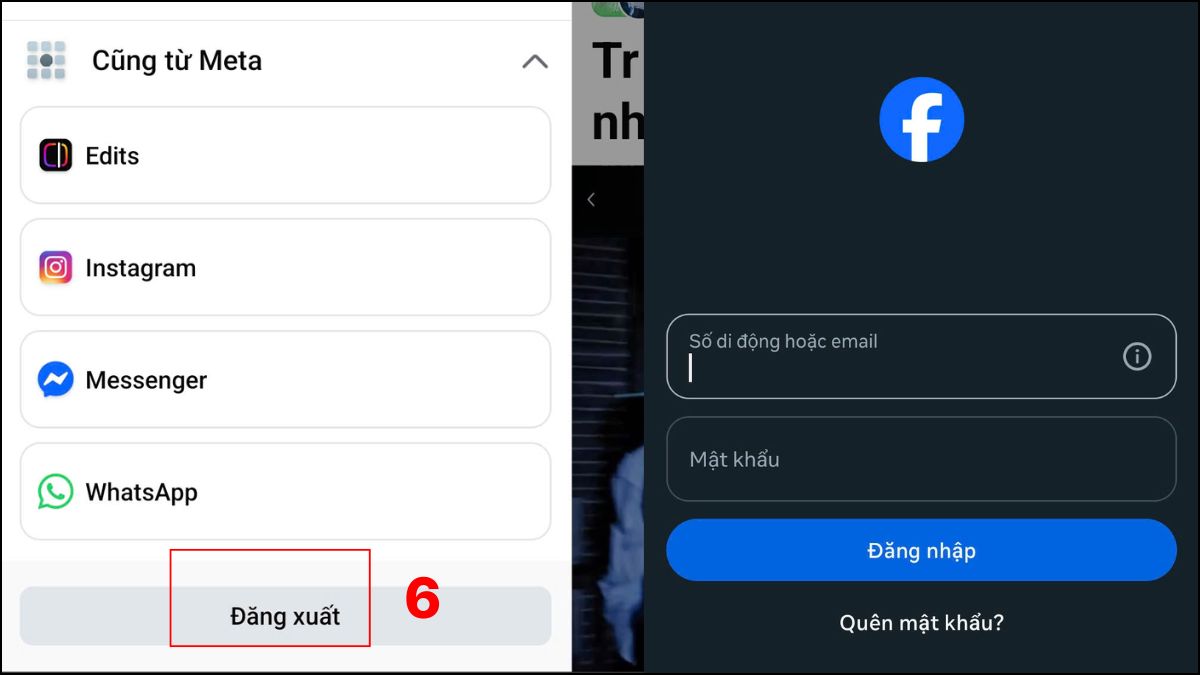 Khắc phục lỗi không đăng xuất được tài khoản Facebook - Dừng ứng dụng thứ 3 liên kết với Facebook bước 6