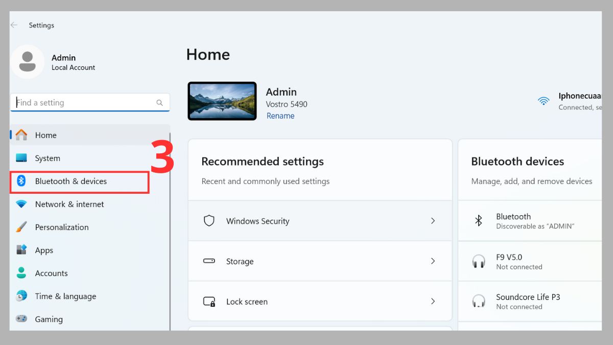 Sửa lỗi không kết nối được chuột Bluetooth với laptop - Bật bluetooth trên laptop bước 2