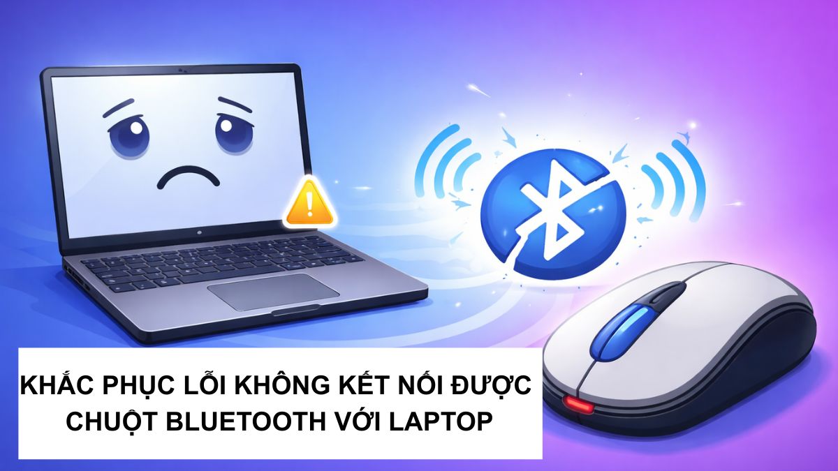 Khắc phục lỗi không kết nối được chuột Bluetooth với laptop