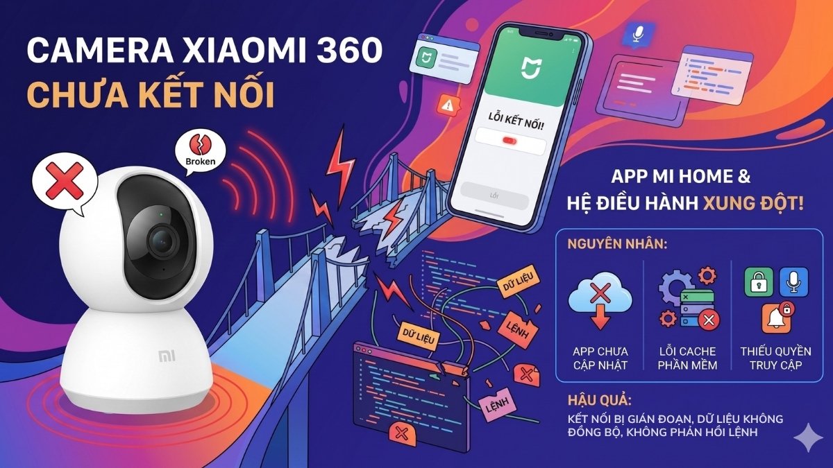 Nguyên nhân không thể kết nối camera Xiaomi do xung đột phần mềm