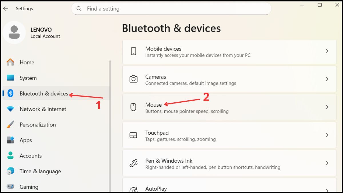 Kiểm tra cài đặt chuột máy tính trong Windows bước 1