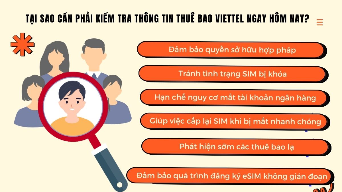 Kiểm tra thông tin thuê bao Viettel để xác minh quyền sở hữu hợp pháp