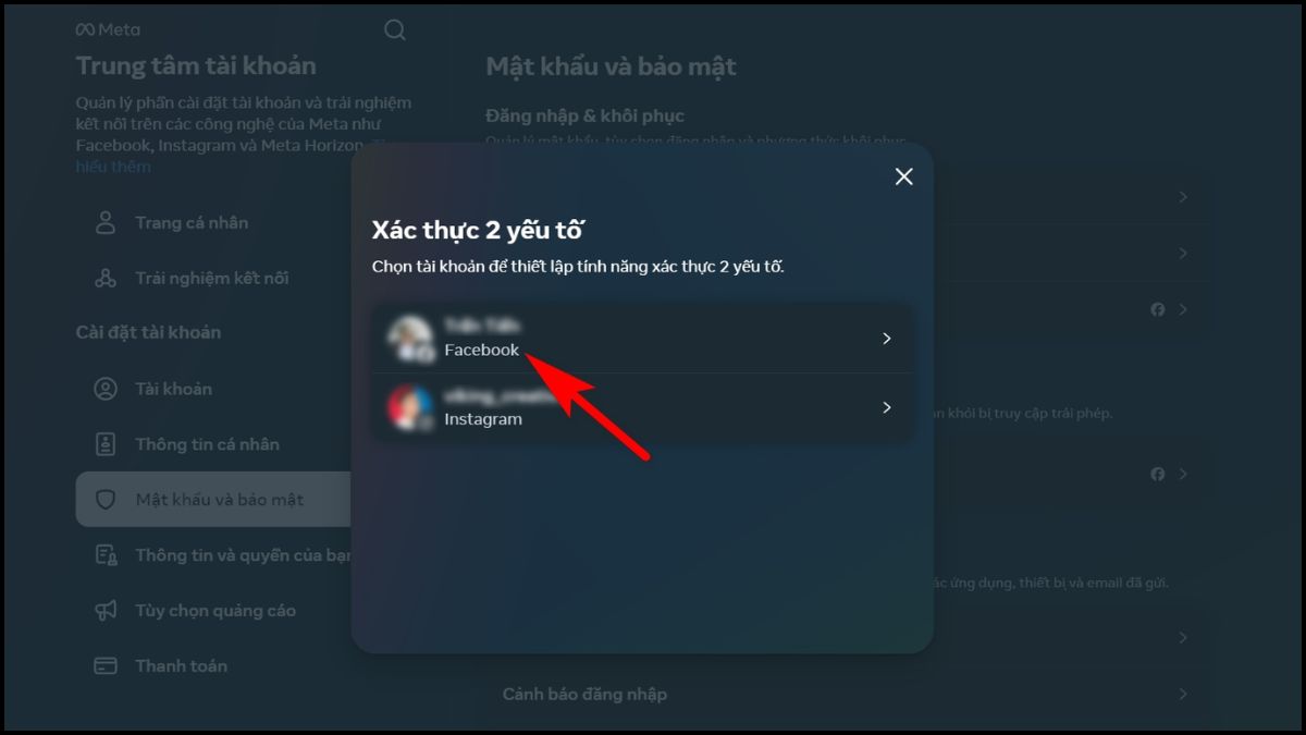 Lấy mã 2FA Facebook bằng mã khôi phục khi khẩn cấp bước 3