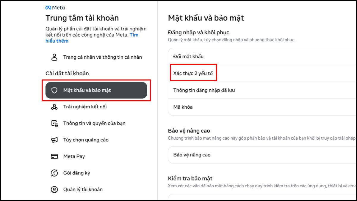 Lấy mã 2FA Facebook - Sử dụng thiết bị đăng nhập tin cậy bước 2