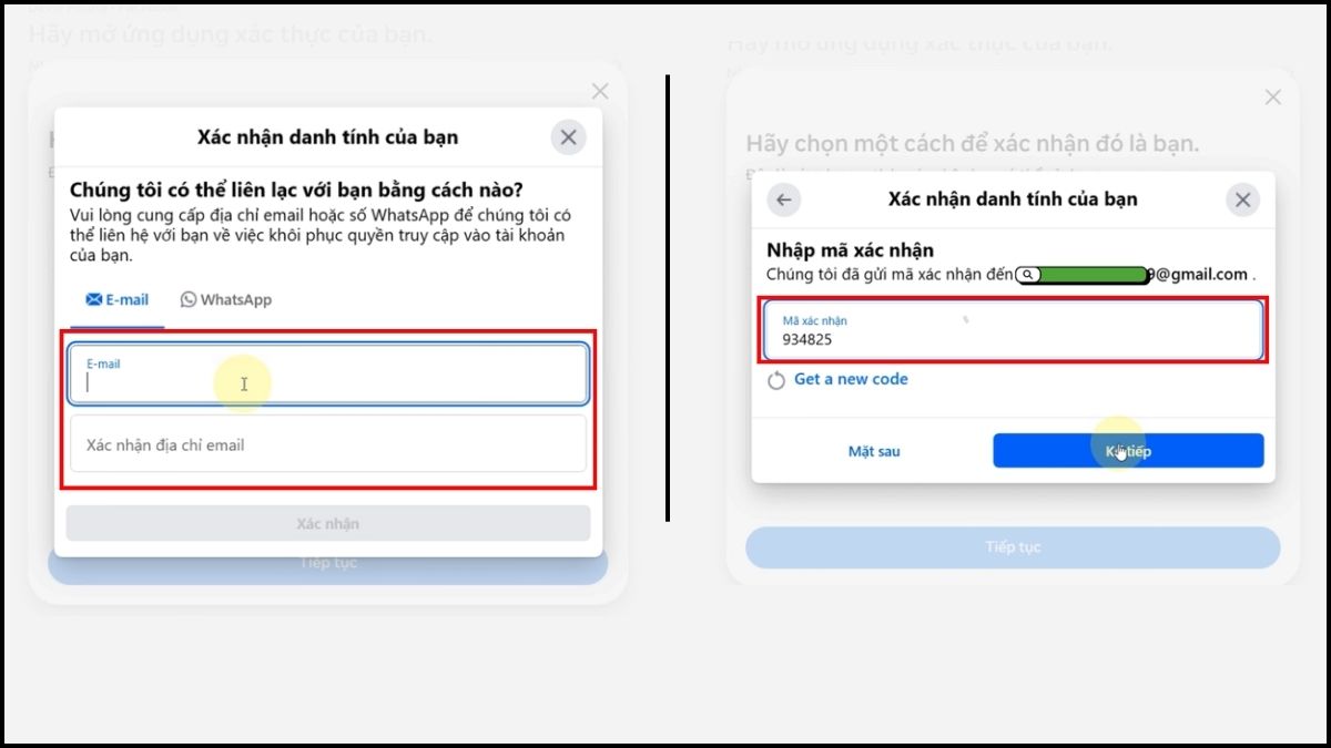 Lấy mã 2FA Facebook - Kháng nghị bằng giấy tờ tùy thân bước 2