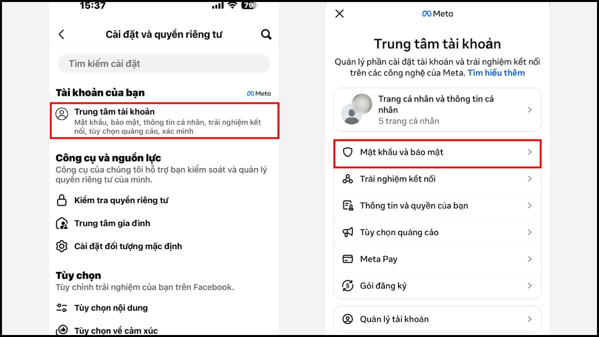 Lấy mã 2FA Facebook qua ứng dụng xác thực bước 2
