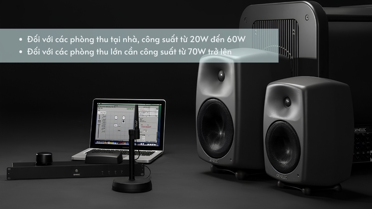 Tiêu chí mua loa kiểm âm là gì? - Công suất
