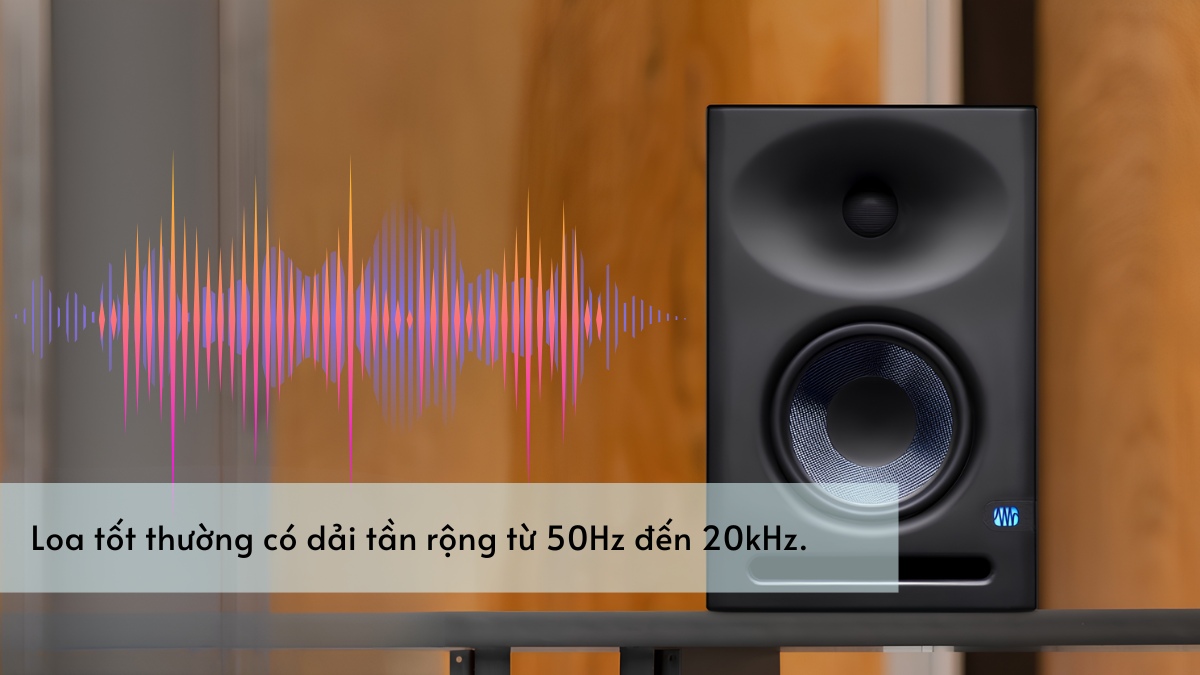 Tiêu chí mua loa kiểm âm là gì? - Dải tần số