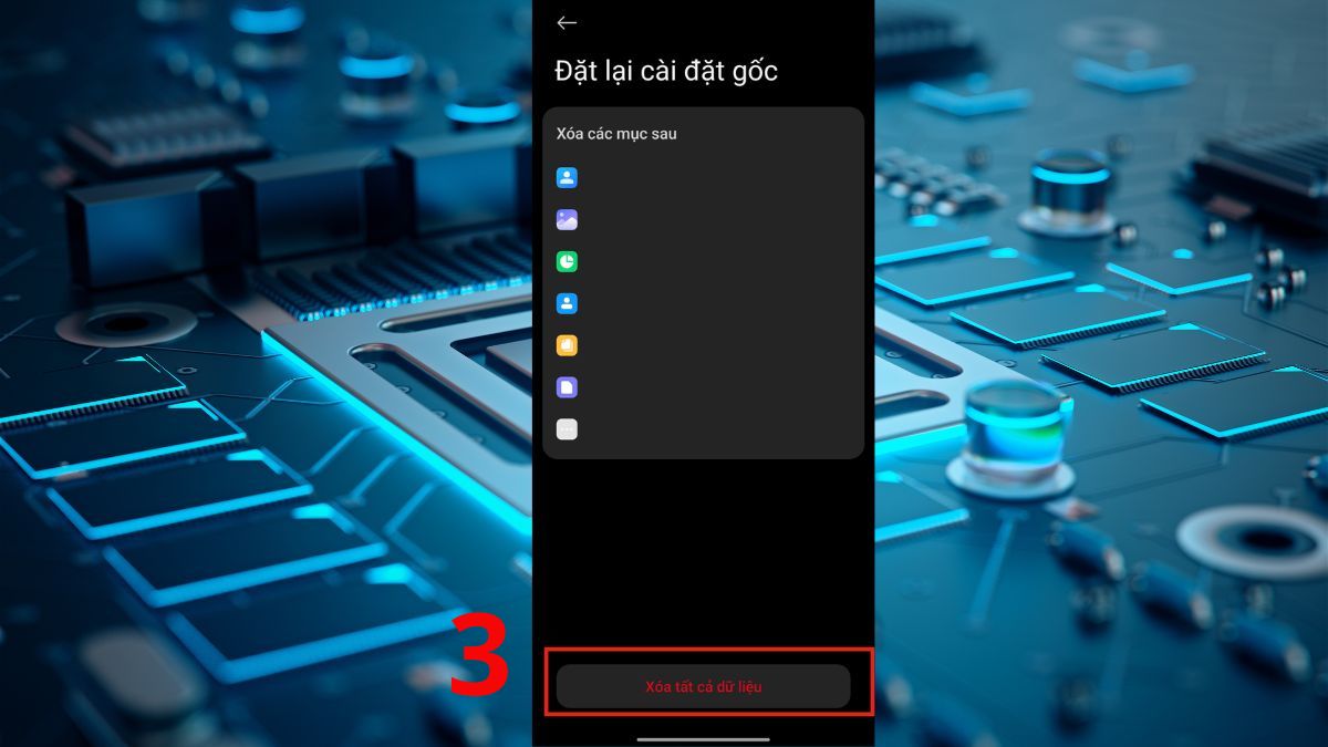Sửa lỗi hệ thống Android - Khôi phục cài đặt gốc bước 3