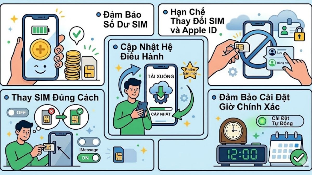 Phòng tránh lỗi iMessage không nhận số điện thoại