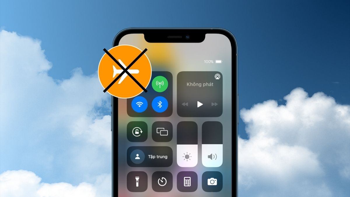 Cách sửa lỗi iMessage không nhận số điện thoại - Tắt chế độ máy bay