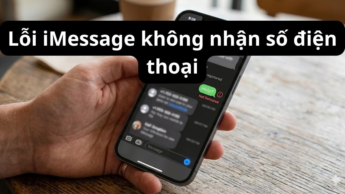 Sửa lỗi iMessage không nhận số điện thoại thành công