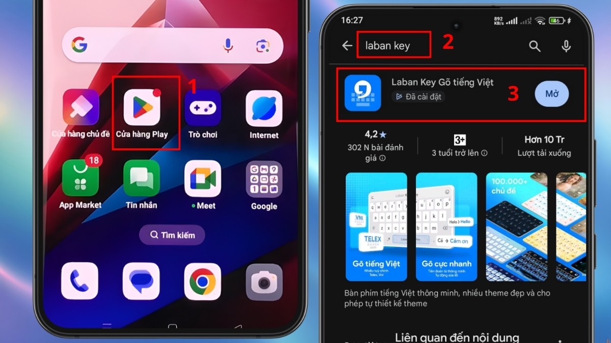 Khắc phục lỗi không hiển thị bàn phím trên OPPO - Gỡ và cài lại ứng dụng bước 1