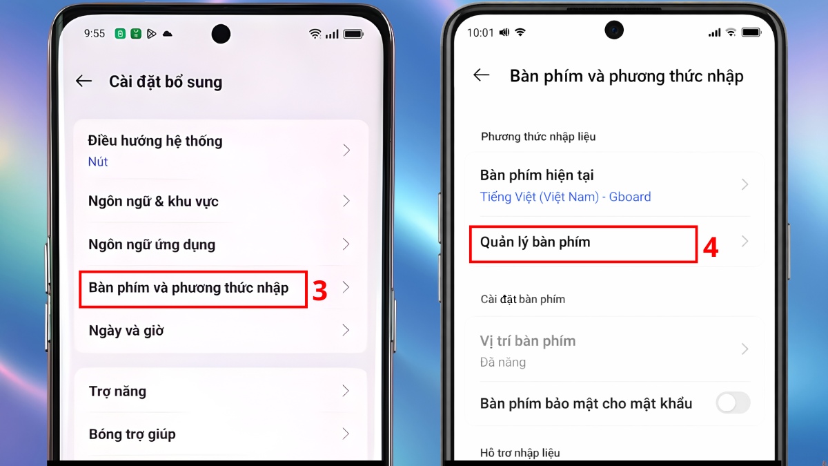 Khắc phục lỗi không hiển thị bàn phím trên OPPO - Tắt chế độ nhập giọng nói bước 2
