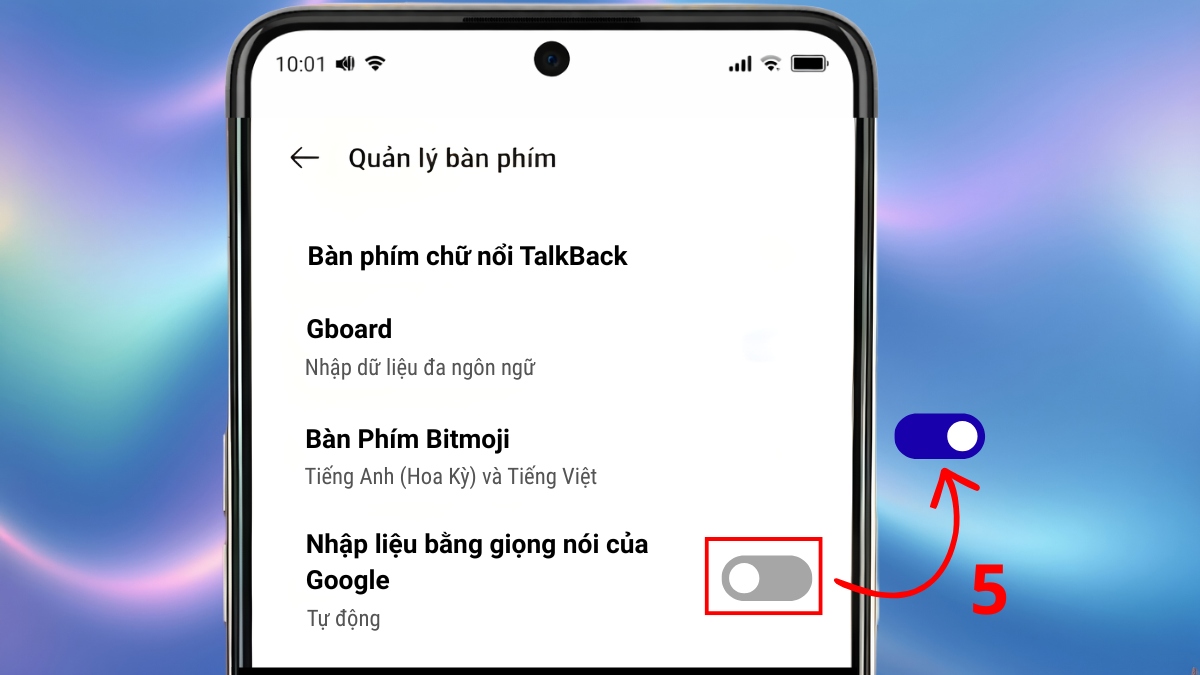 Khắc phục lỗi không hiển thị bàn phím trên OPPO - Tắt chế độ nhập giọng nói bước 3