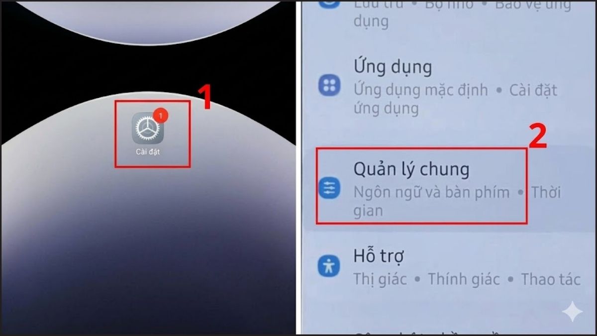 Sửa Lỗi không kết nối được wifi trên điện thoại Android - Đặt lại cài đặt mạng bước 1, 2
