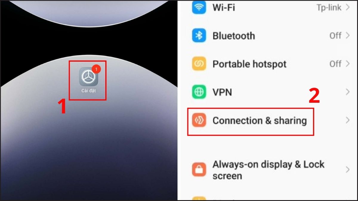 Sửa Lỗi không kết nối được wifi trên điện thoại Android - Tắt DNS riêng tư bước 1, 2