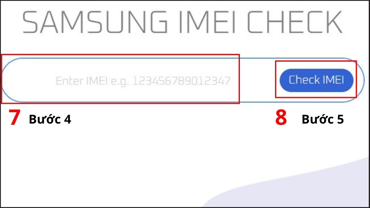 Sửa lỗi sim không có dịch vụ trên Android - Kiểm tra tình trạng IMEI bước 4, 5