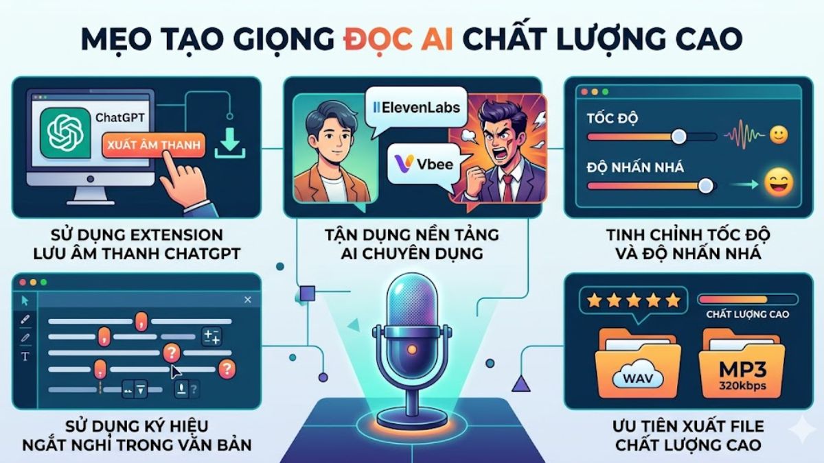 Cách lưu âm thanh ChatGPT - Mẹo tạo giọng nói