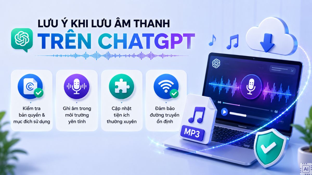 Cách lưu âm thanh ChatGPT và lưu ý