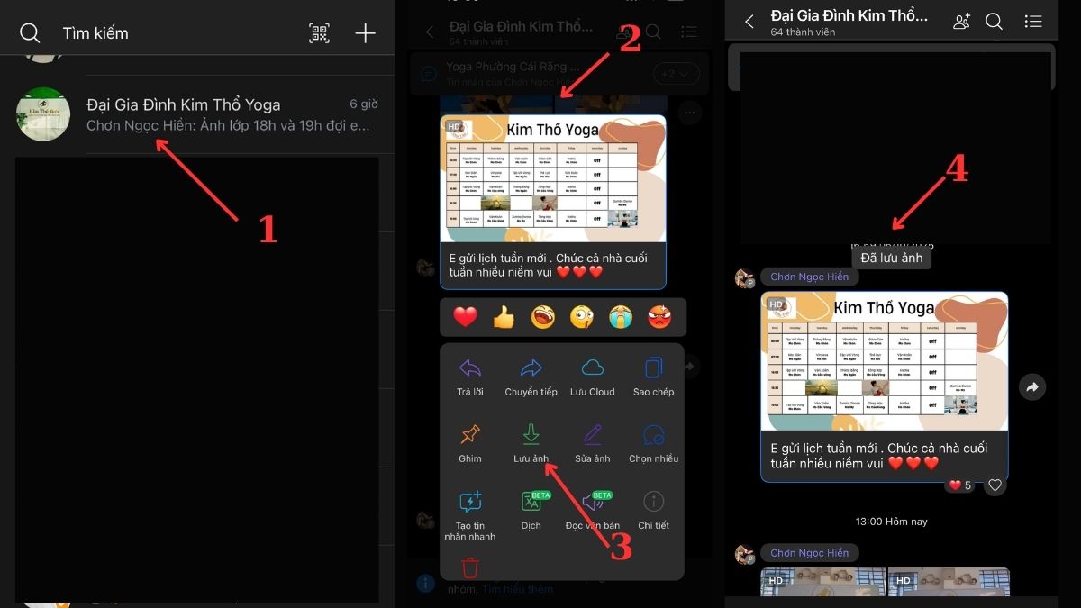 Lưu file trên Zalo về iPhone - Định dạng file ảnh/video