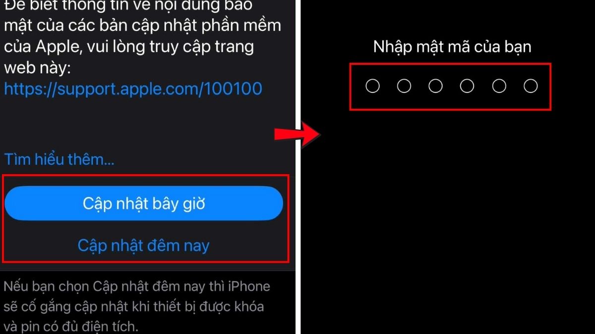 Sửa màn hình điện thoại bị chớp sáng trên iOS bằng cách cập nhật hệ điều hành bước 3, 4
