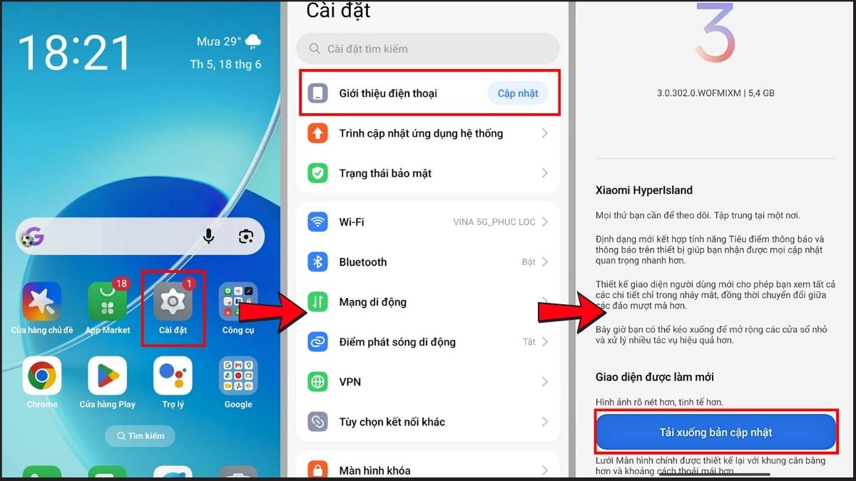 Sửa màn hình điện thoại bị chớp sáng trên Android bằng cách cập nhật hệ điều hành