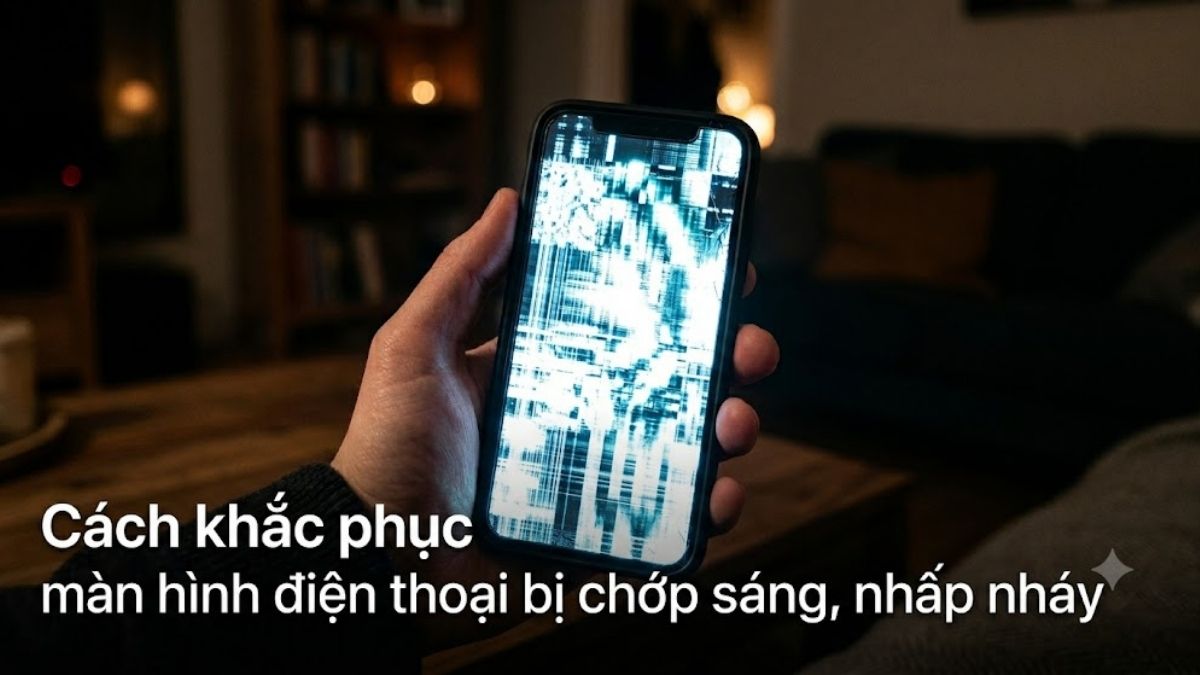 Cách khắc phục màn hình điện thoại bị chớp sáng, nhấp nháy