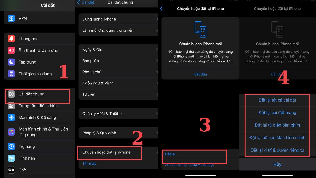 Khắc phục lỗi màn hình Facebook bị đen - Khôi phục cài đặt gốc