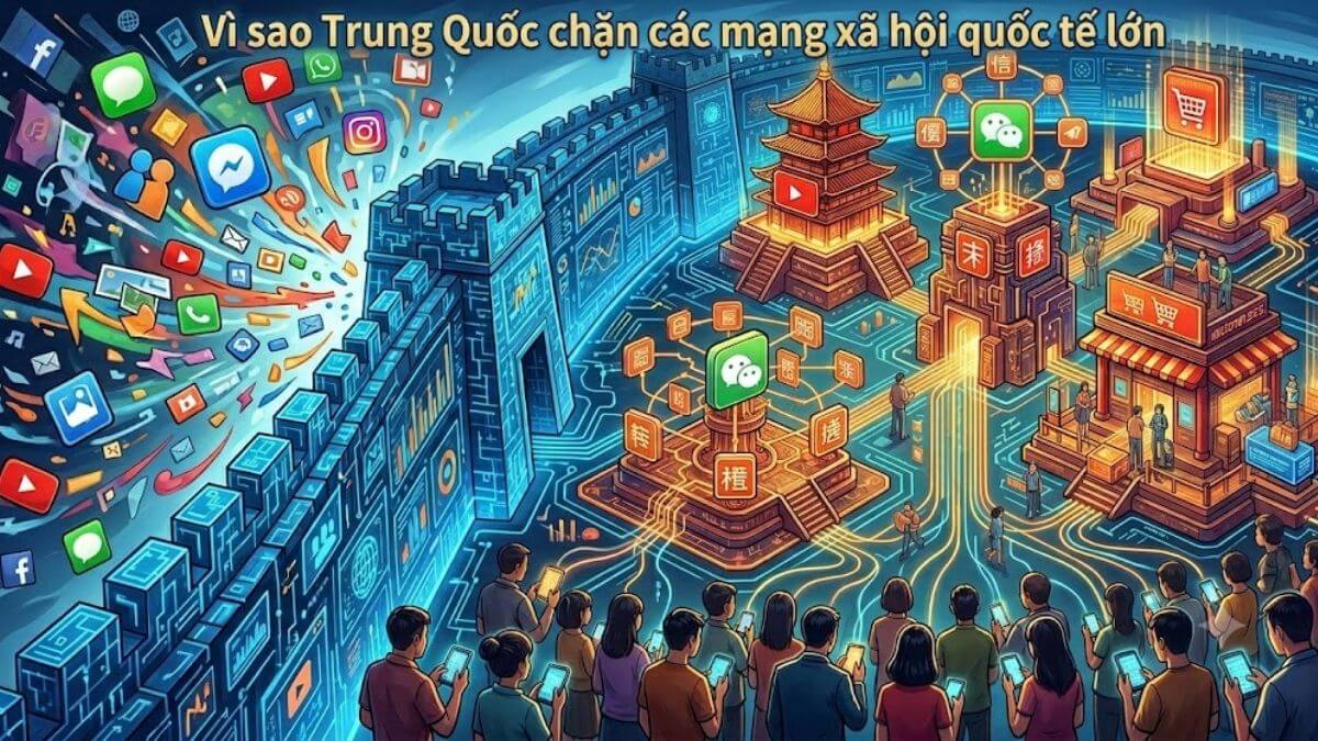 Mạng xã hội Trung Quốc được Chính Phủ kiểm duyệt nghiêm ngặt